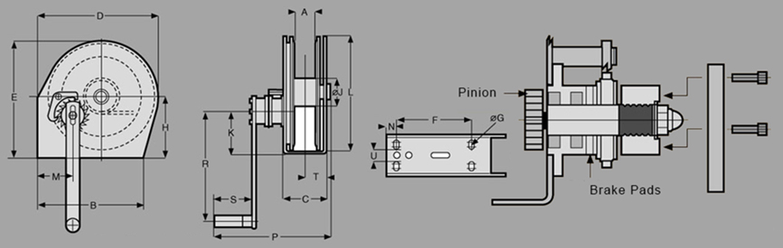 CMG GalvanizedConsole Mount Diagram