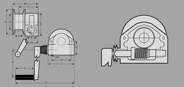 CMC Free SpoolingHand Winch Diagram