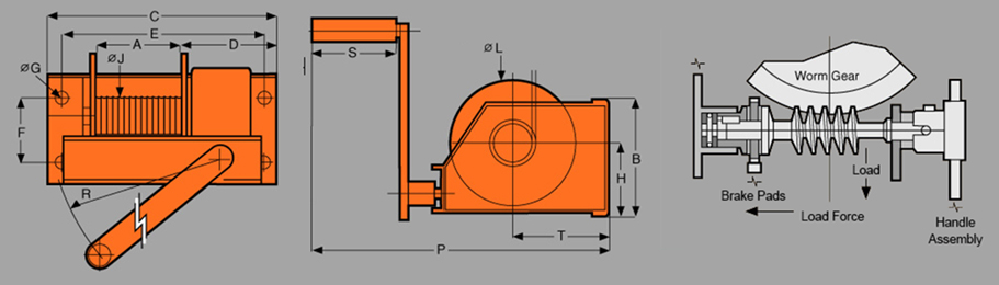 GWG GroovedDrum Winch Diagram